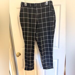 Black and White Checkered Pants - NWT